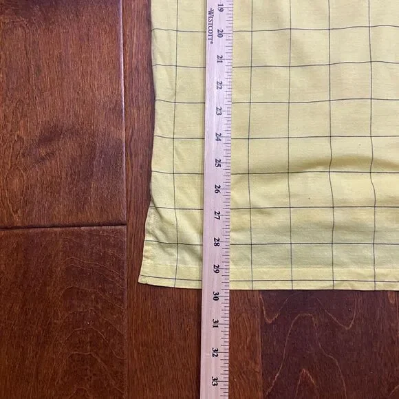 Polo Golf Ralph Lauren Vintage Canary Yellow Navy Cotton Shirt Men's Size Large - Picture 7 of 7